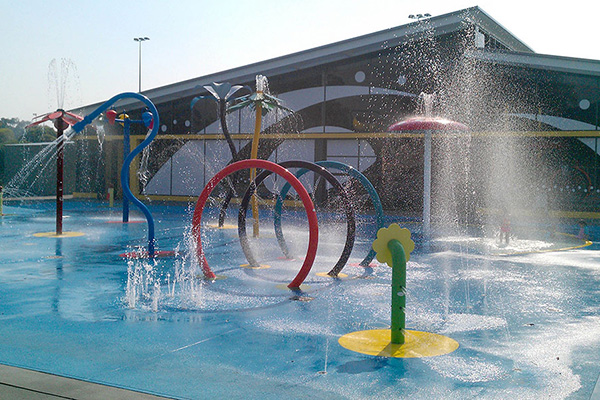 喷泉实景图