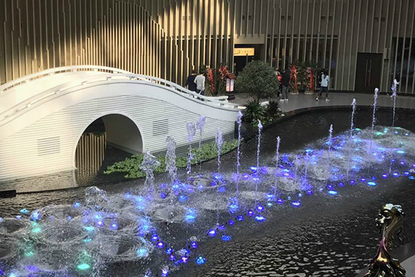 喷泉实景图