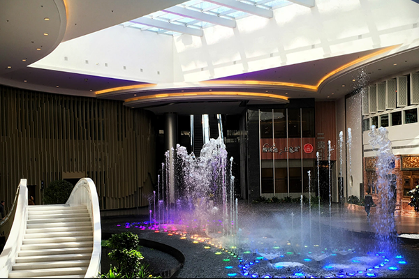 喷泉实景图